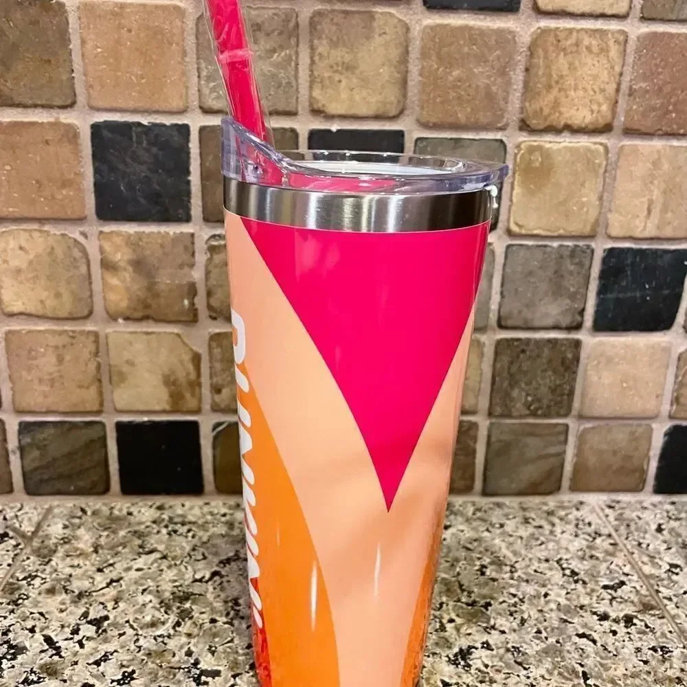 Dunkin Donuts 2023 20 Ounce Metal Coffee Tumbler